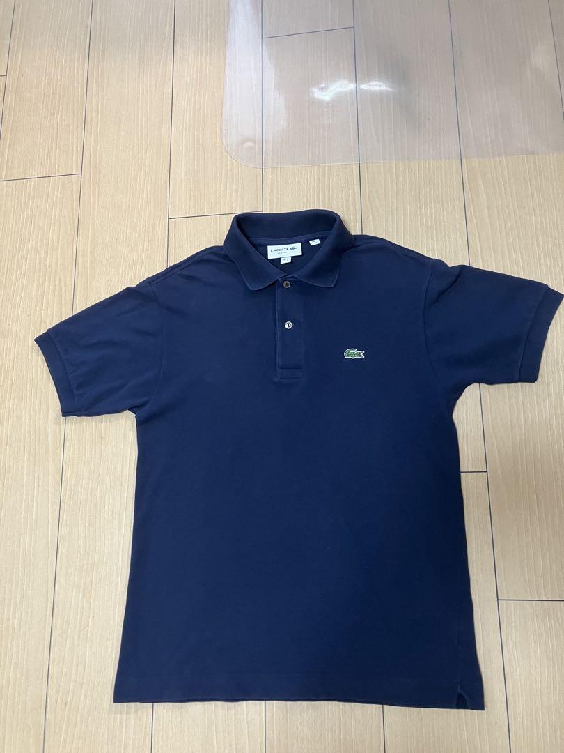 LACOSTEネイビー ポロシャツ L1212 人サイズ3 LACOSTE(ラコステ)ポロシャツサイズ別フィット比較