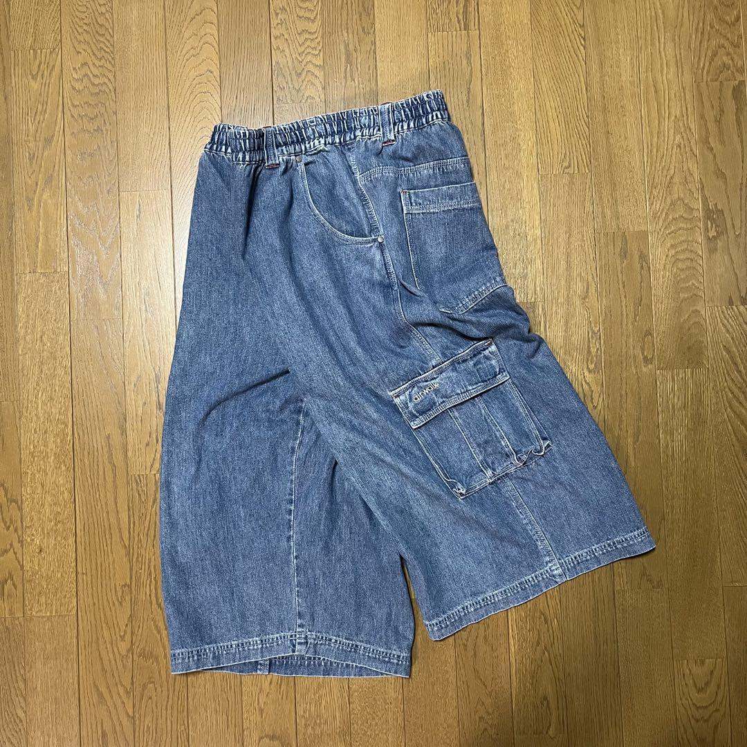 airwalk エアウォーク 00s 90s デニムハーフパンツ 7分丈 カーゴ