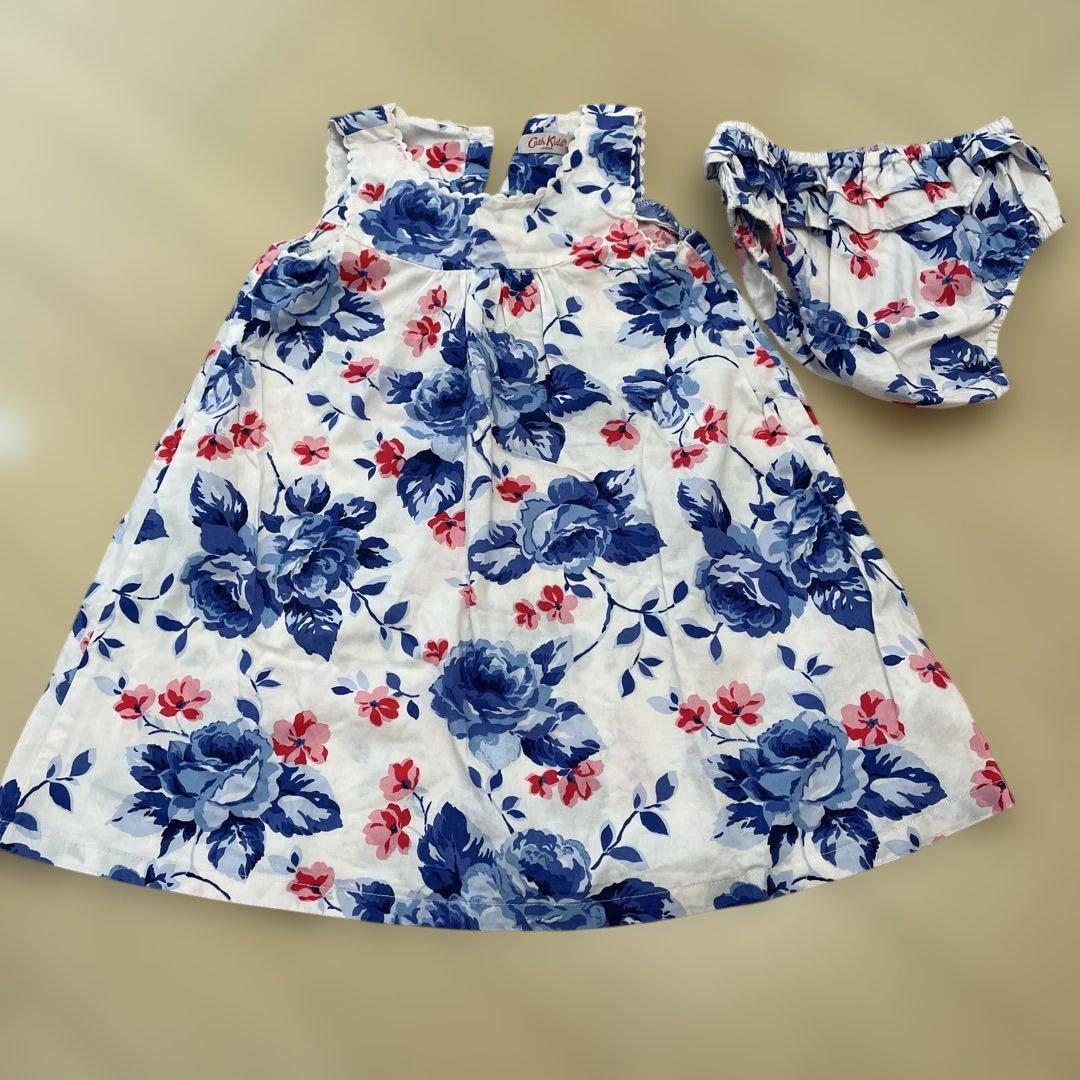 Cath Kidston】ロンドン風景プリント ノースリーブワンピース