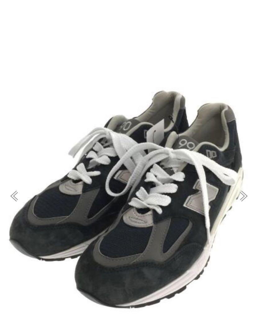 ニューバランス　M990NB2 27.5cm us9.5 ネイビー　990 中古