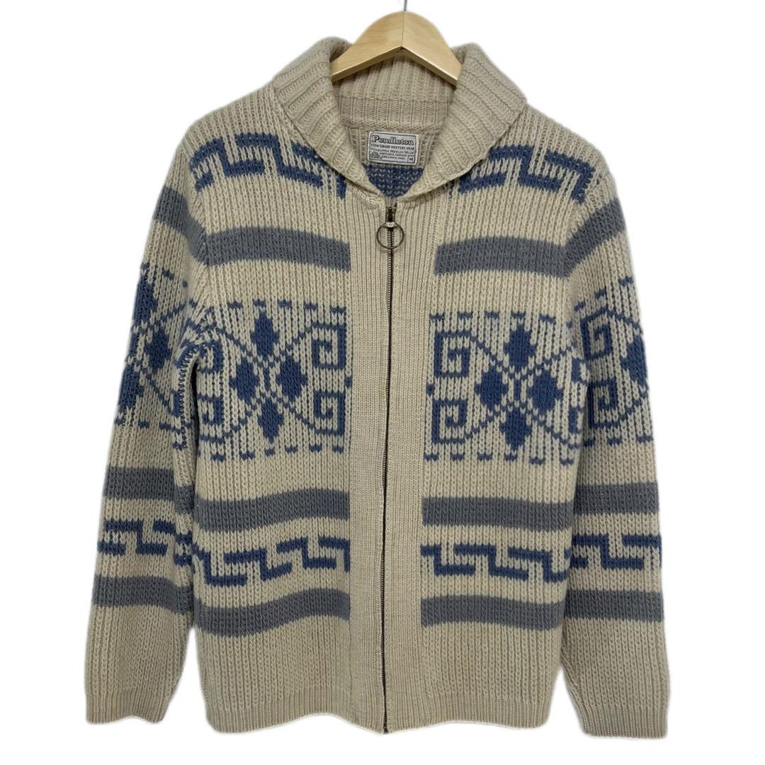 Pendleton  70s ビンテージ カウチンニット ジップ カーディガン