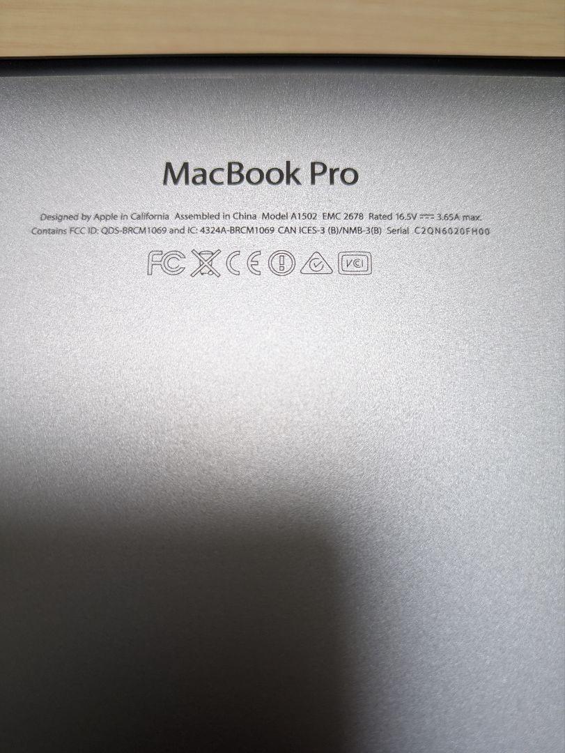 R*l様 MacBook Pro 13インチ,Late 2013　2.6GHz