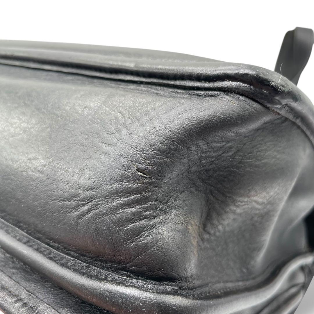 COACH オールドコーチ☆ターンロック 2way ビジネスバッグ レザー 黒