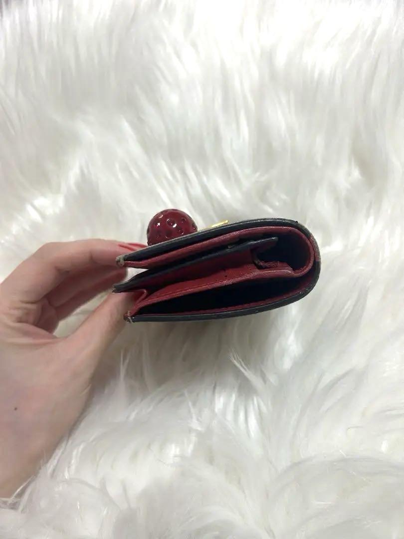GUCCI グッチ インターロッキング チェリー さくらんぼ 二つ折り財布
