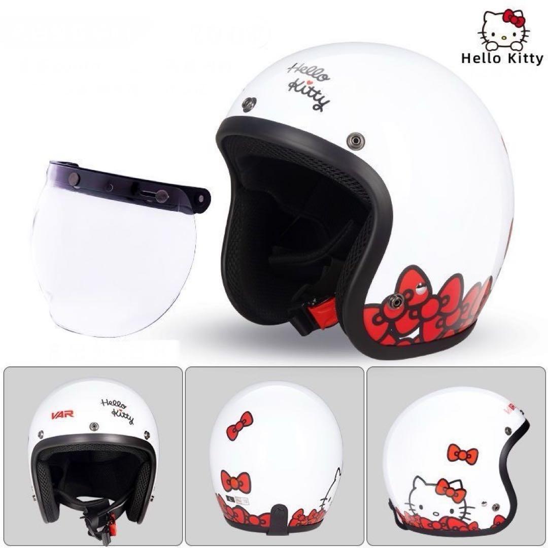 Hello Kitty ジェットヘルメット ホワイトレディース用ヘルメット新品