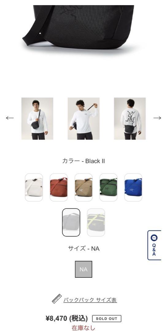 【美品】アークテリクス　マンティス2
