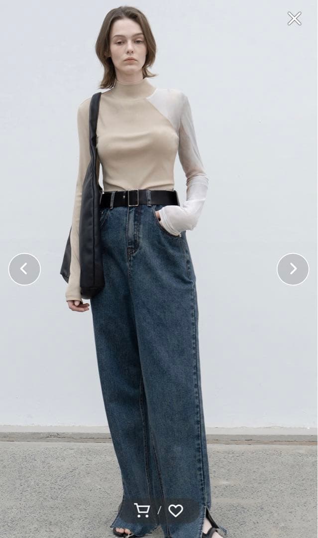 楽天スーパーセール】 EKCOOKIES サイドスリットストレートハイ