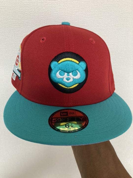くらしを楽しむアイテム ニューエラ59Fifty ハットクラブ別注カスタム 買い正本 59fifty 3/8 7 カスタムキャップ シカゴ・カブス キャップ