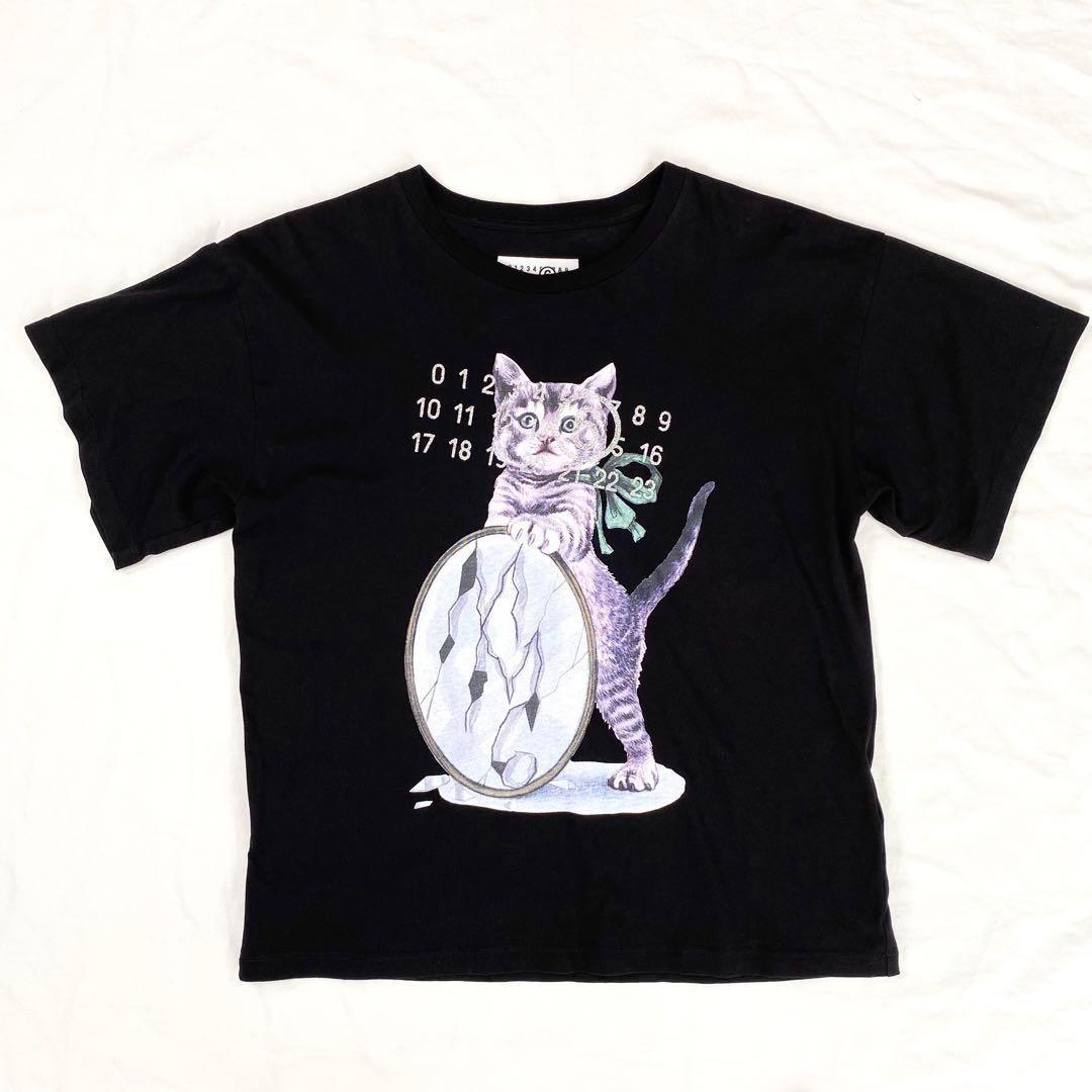 未使用級✨ メゾンマルジェラ MM6 キャットプリントTシャツ