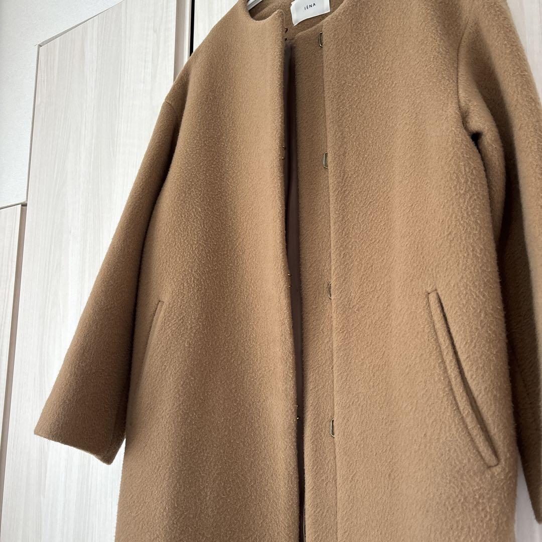 【美品】IENA イエナ　ファーコート キャメル VACHEMENT ヴァシュモン IENA イエナ 別注 ロングコート
