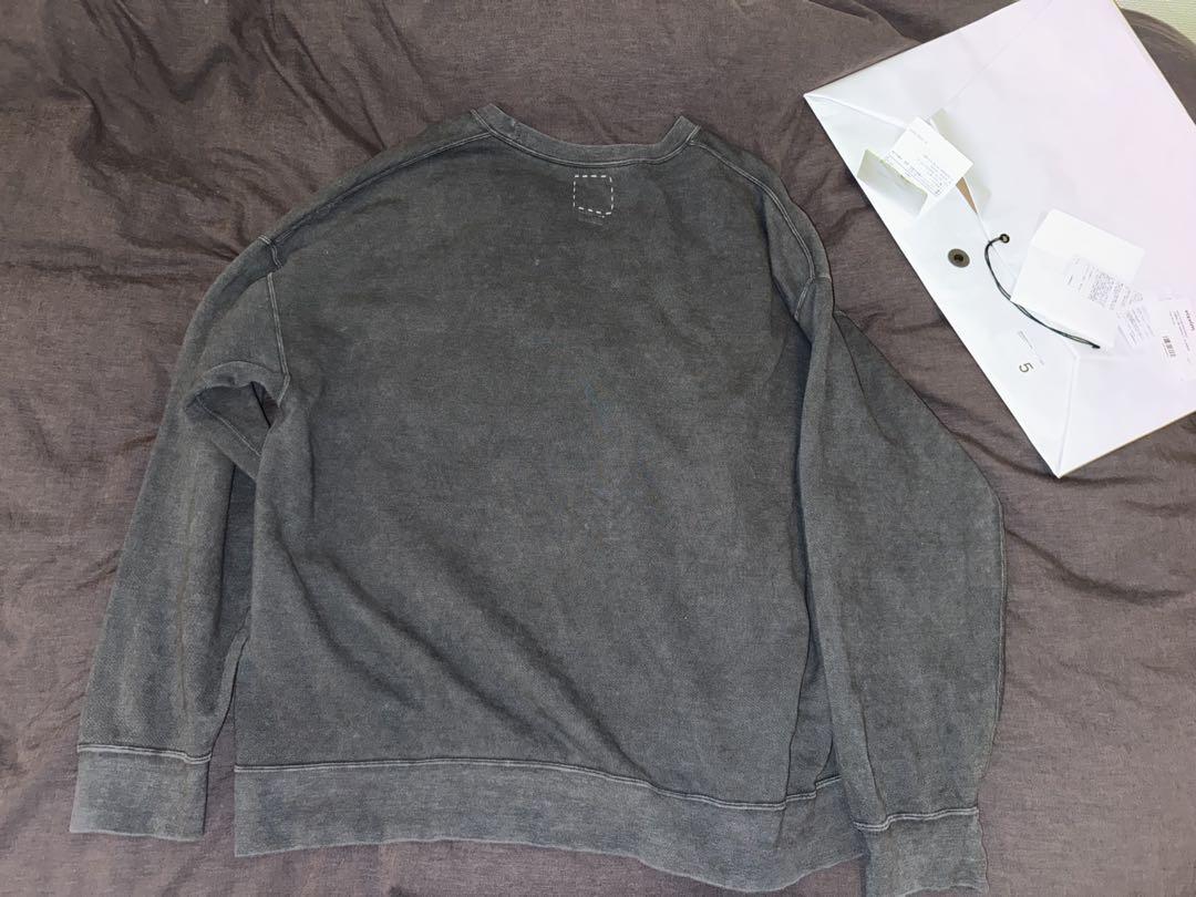 jumbo sb sweat l/s dmgd 25 ブラック　サイズ5