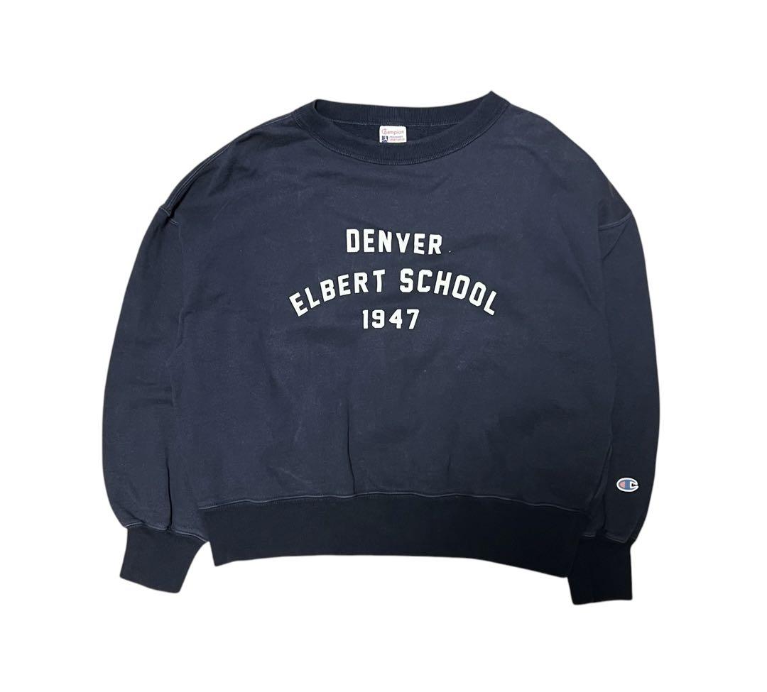 Champion Elbert School スウェット ランタグ アーチロゴ