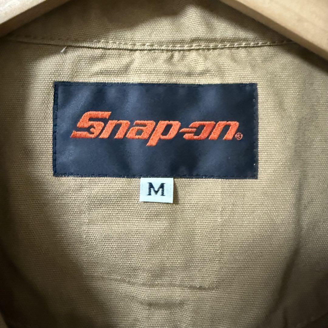 snap onスナップオン 刺繍ロゴ ツナギ