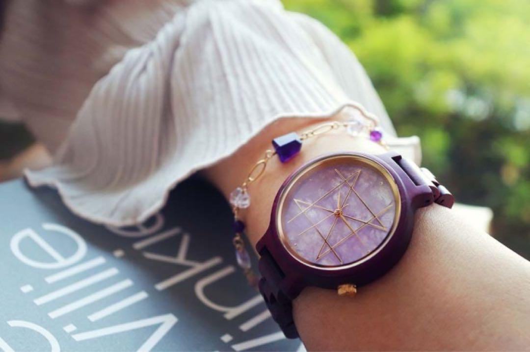 NOZ 腕時計 ラベンダーアメジスト+パープルハート 36mm 36mm数量限定】QUARTZ MODEL クオーツモデル／ラベンダー