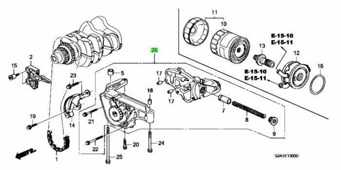 ホンダ ABA-AP1 S2000 ポンプASSY オイル メーカー純正品 画像2