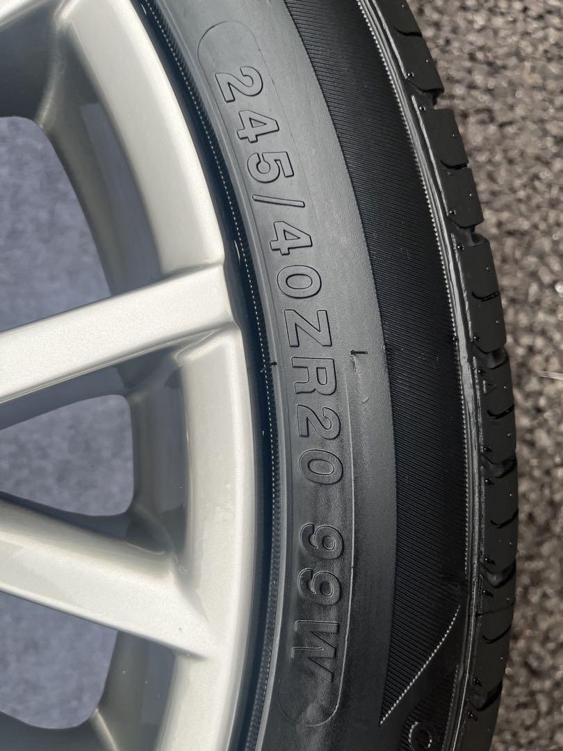 竜！【美品】レクサスRX風 20インチ社外ホイール タイヤ付き4本セット