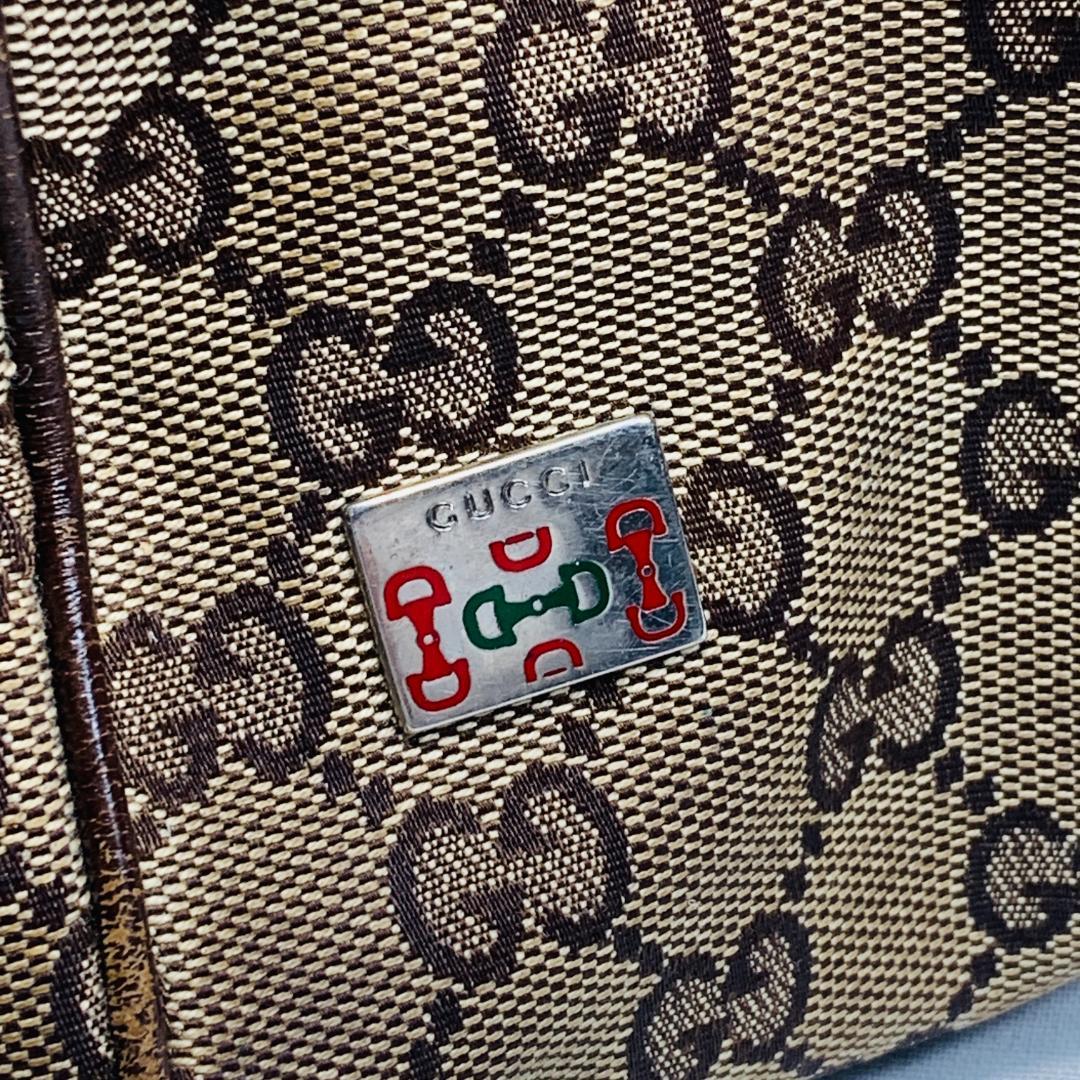 グッチ シェリーライン GGキャンバス ハンドバック USED品（M) K