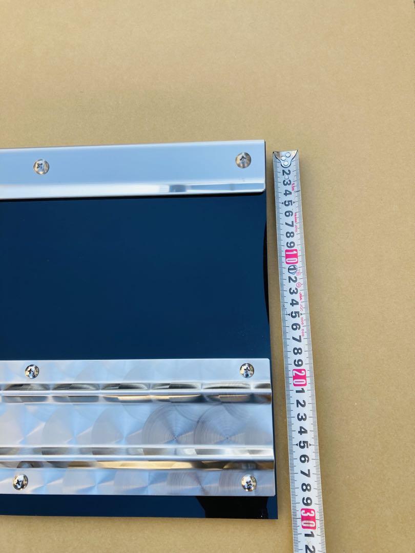 長タレ　泥よけ　軽トラック　ステンレス　ゴム　黒　一枚物