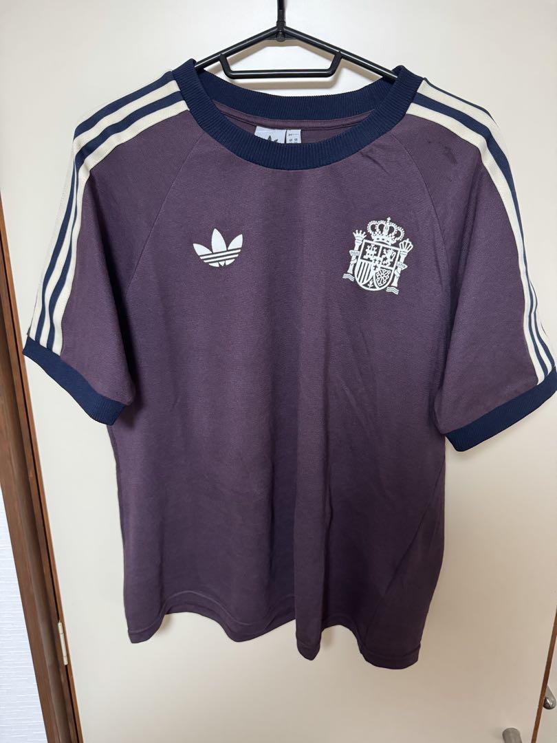 岸*と様 adidas スペイン代表　レトロジャージ　size O adidas スペイン代表 ジャージ 2XL 紫 - メルカリ