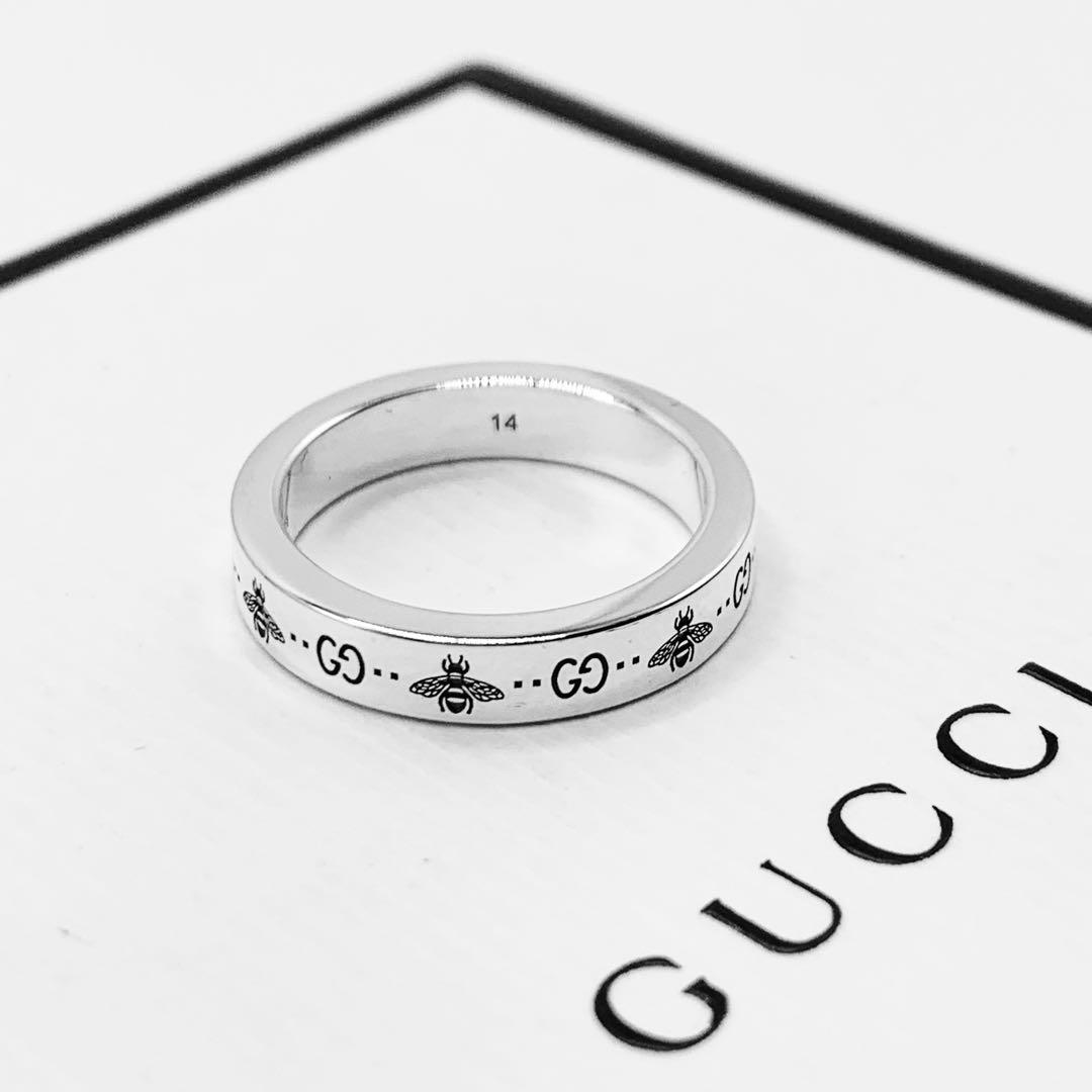 【極美品】GUCCI リング　インターロッキング　ビー　蜂　GG 13号　蜂