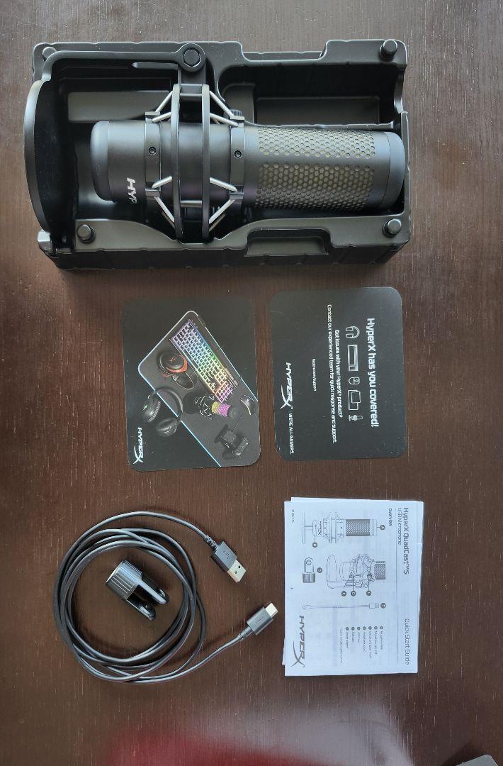 【美品】HyperX QUADCAST S ブラック USBマイク(付属品あり)