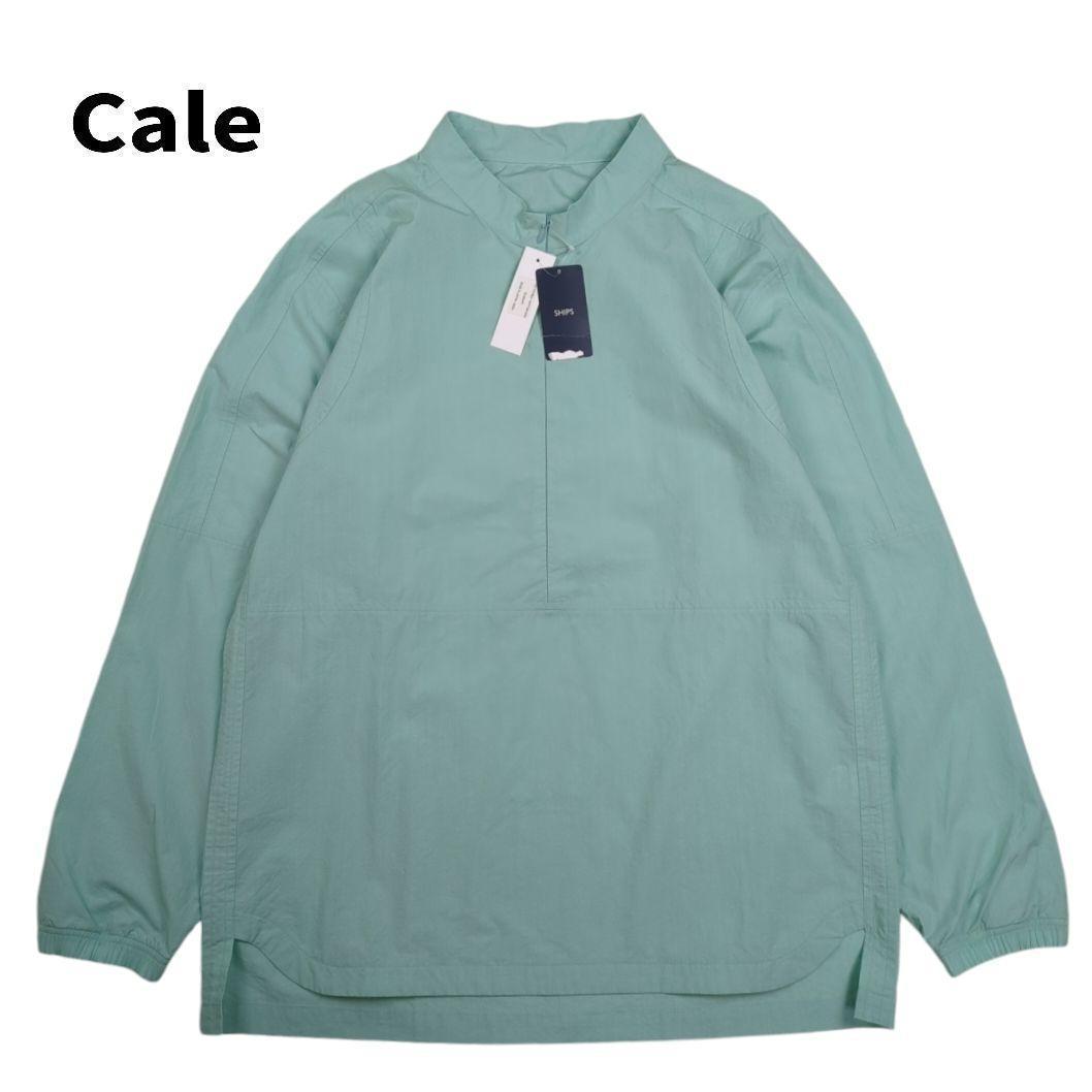 未使用 Cale ハーフジップ シャツ 長袖 コットン ライトグリーン 4