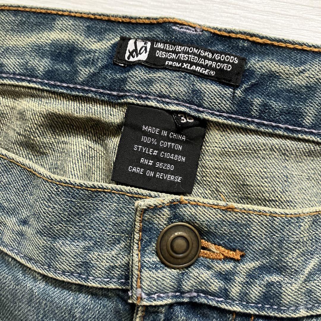 USA規格 超極太 00s X-LARGE ヘビーオンス バギースケーターデニム
