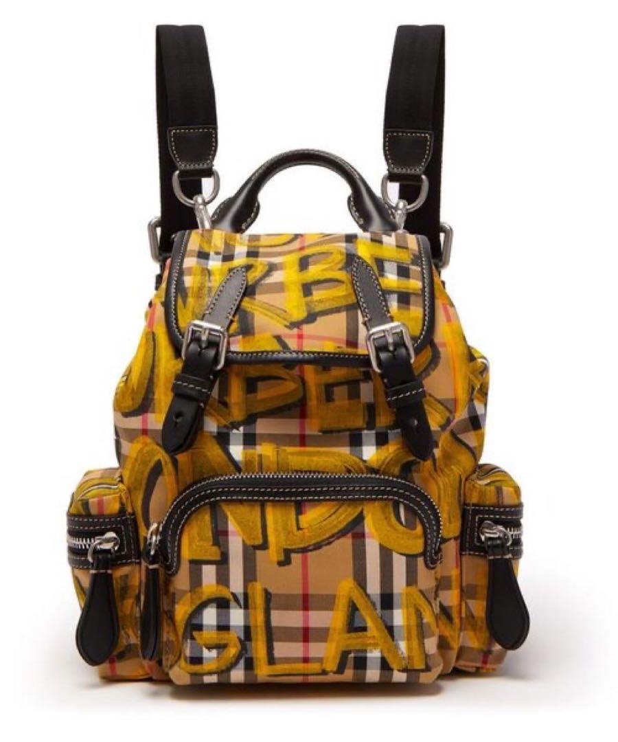 BURBERRY バーバリー グラフィティ バッグパック リュック イエロー