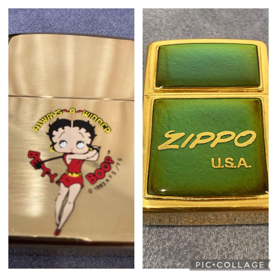ジッポー　zippo ヴィンテージ　金　温度変化　ブラス　未使用