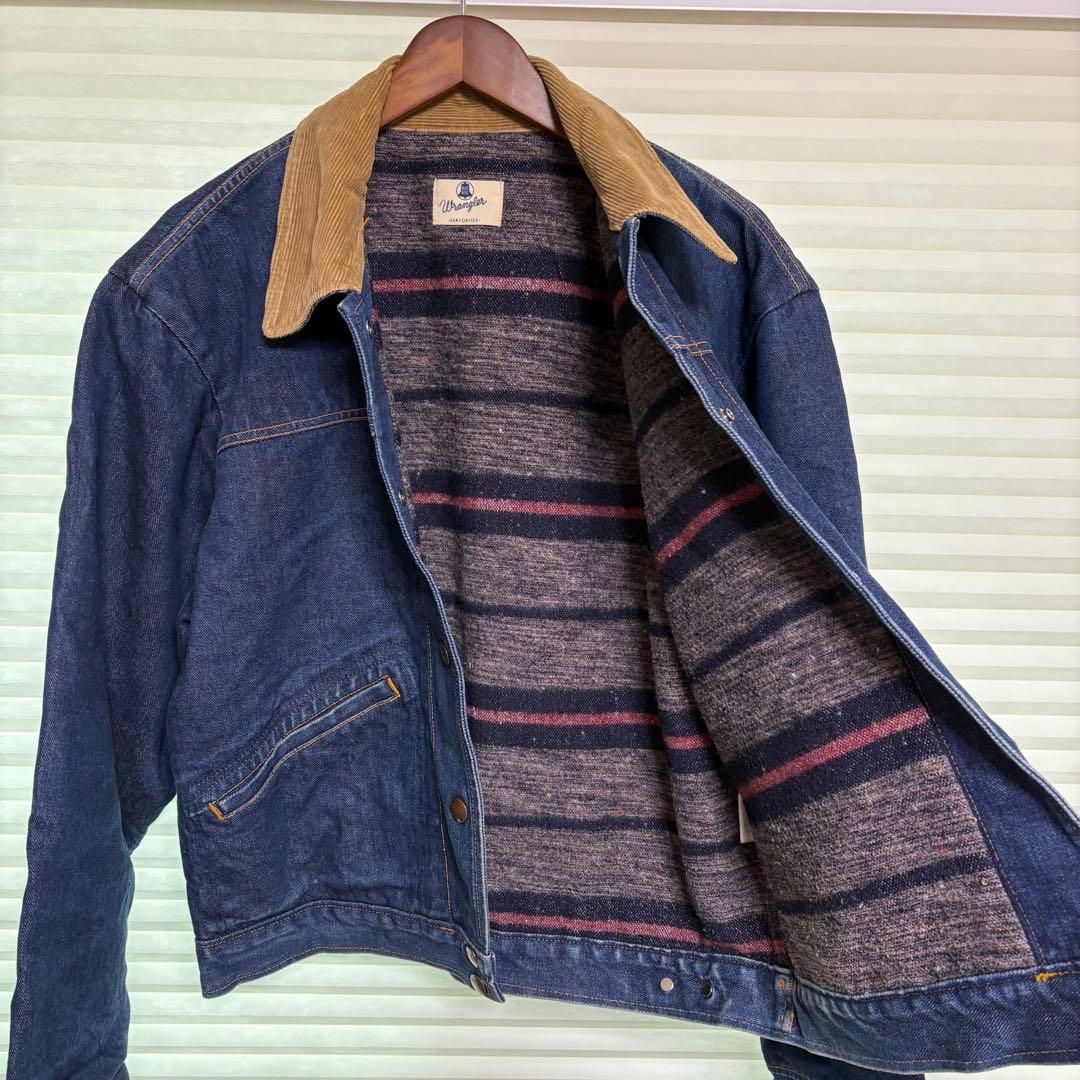 Wrangler BLUE BELL ブランケット付きデニムジャケット LサイズL Wrangler