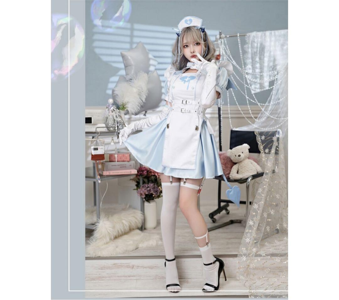 マリームーン malymoon コスプレ デビル ナース 水色 ブルー 悪魔