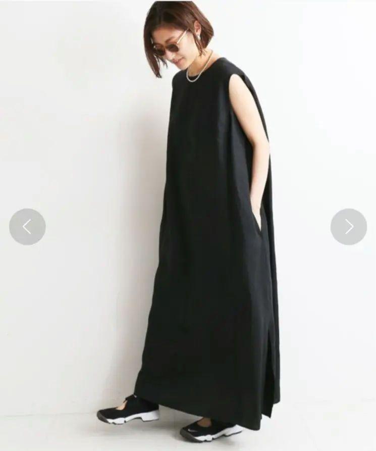 IENA　リネンノースリーブワンピース