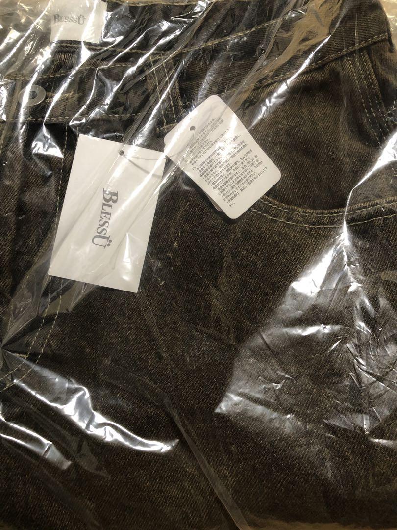 最終値下げ　Bless u ￼denim￼half pants ブラウン ブラウン bless u denim half pants M 即完売 新品 パンツ