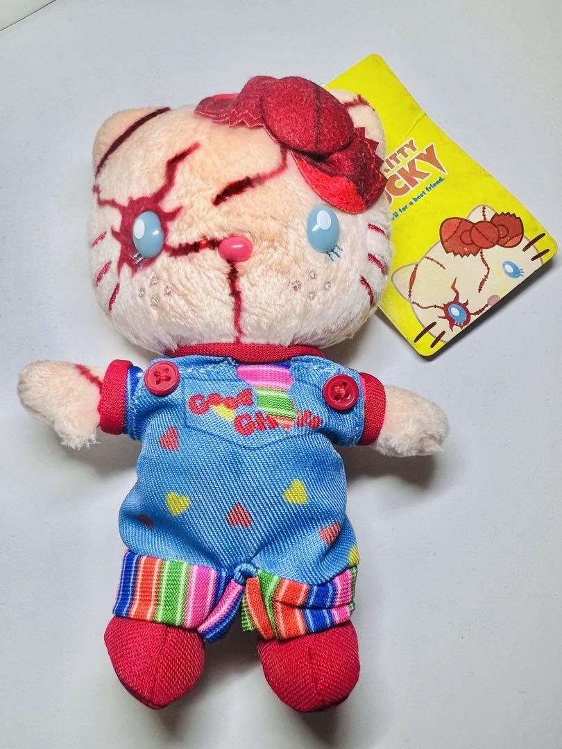 美品✨ハローキティ　チャッキー　ユニバ　USJ ぬいぐるみ　バッチ　キーホルダー