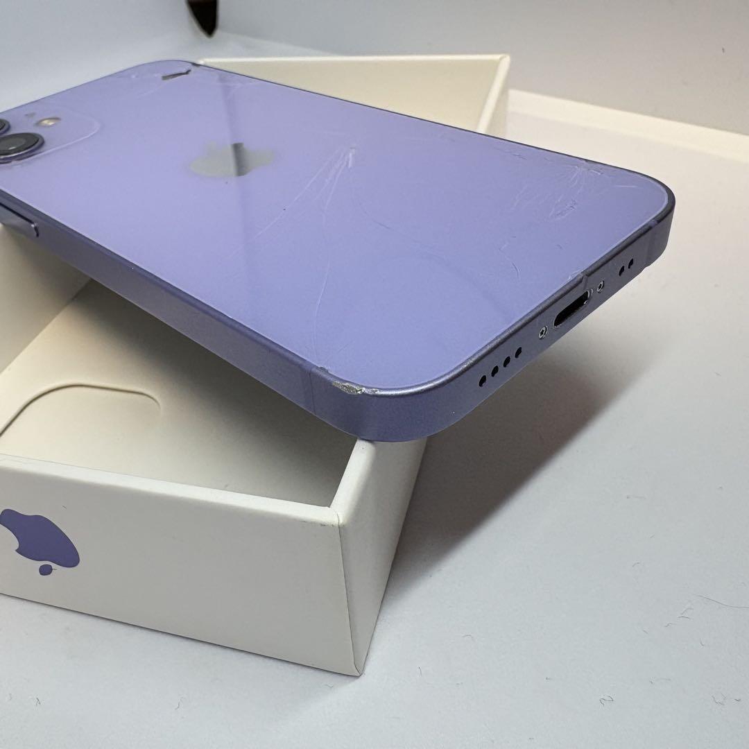 ★ SIMフリー・箱付★iPhone12mini 256GB 本体 パープル
