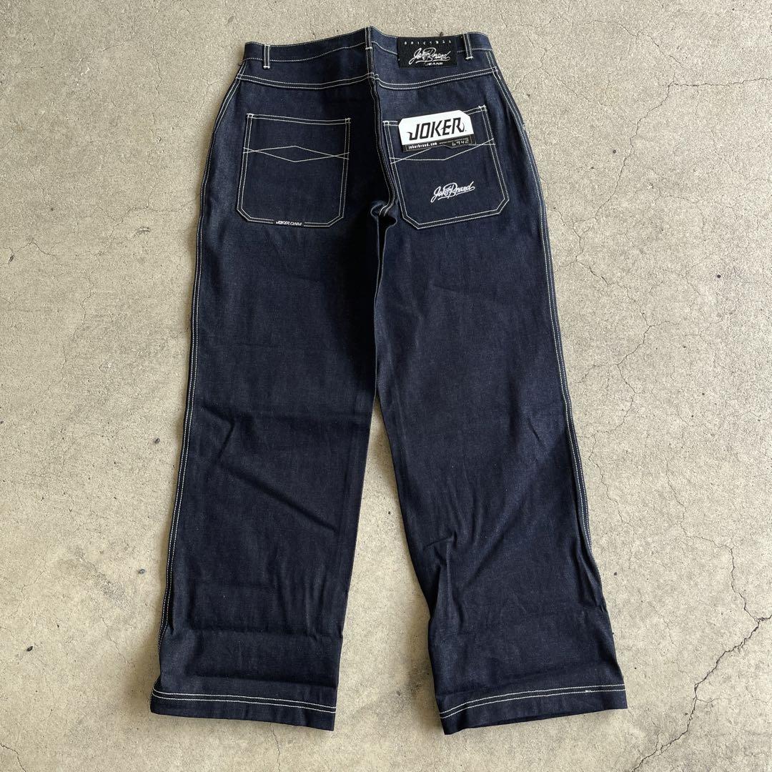 W36 90s 新品 JOKER BRAND 刺繍 バギーデニム極太 JNCO W36 90s 新品 JOKER BRAND 刺繍 バギーデニム極太 JNCO - メルカリ
