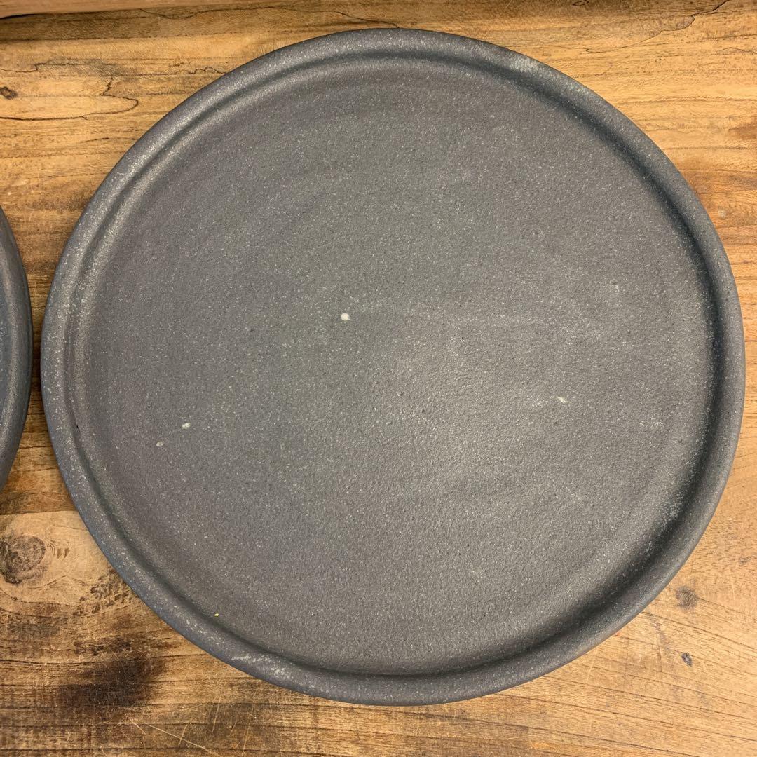新品 陶器 陶芸作家 プレート皿4枚17.5cm位 T - 皿・プレート