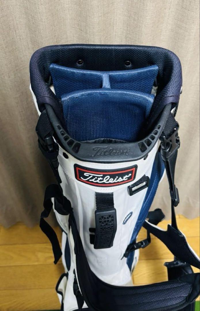 Titleist ゴルフキャディバッグ ホワイト/ネイビー