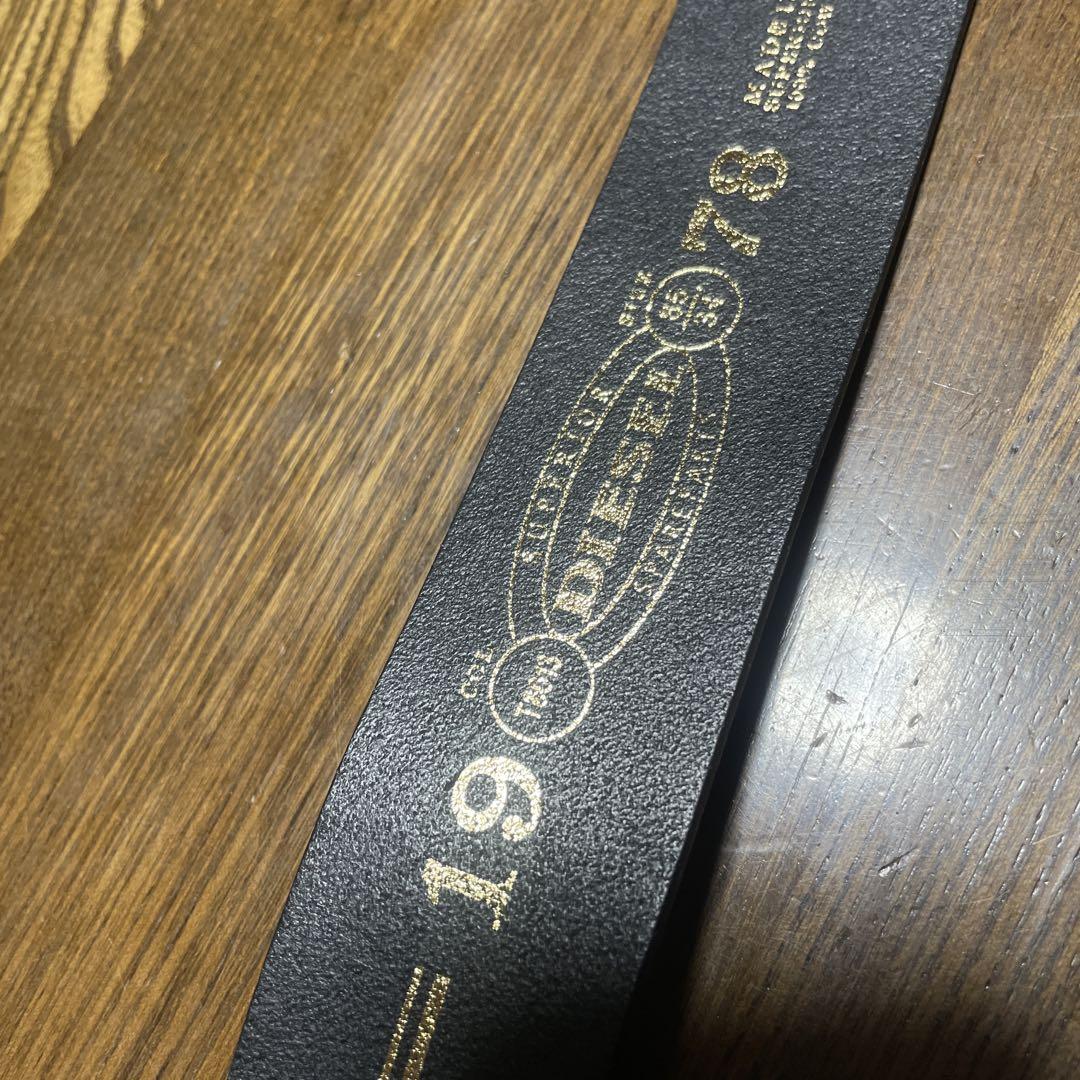 DIESEL ブラック ベルト サイズ 85/34 DIESEL ディーゼル ベルト BIBOTTON CINTURA ブラック ブラウン