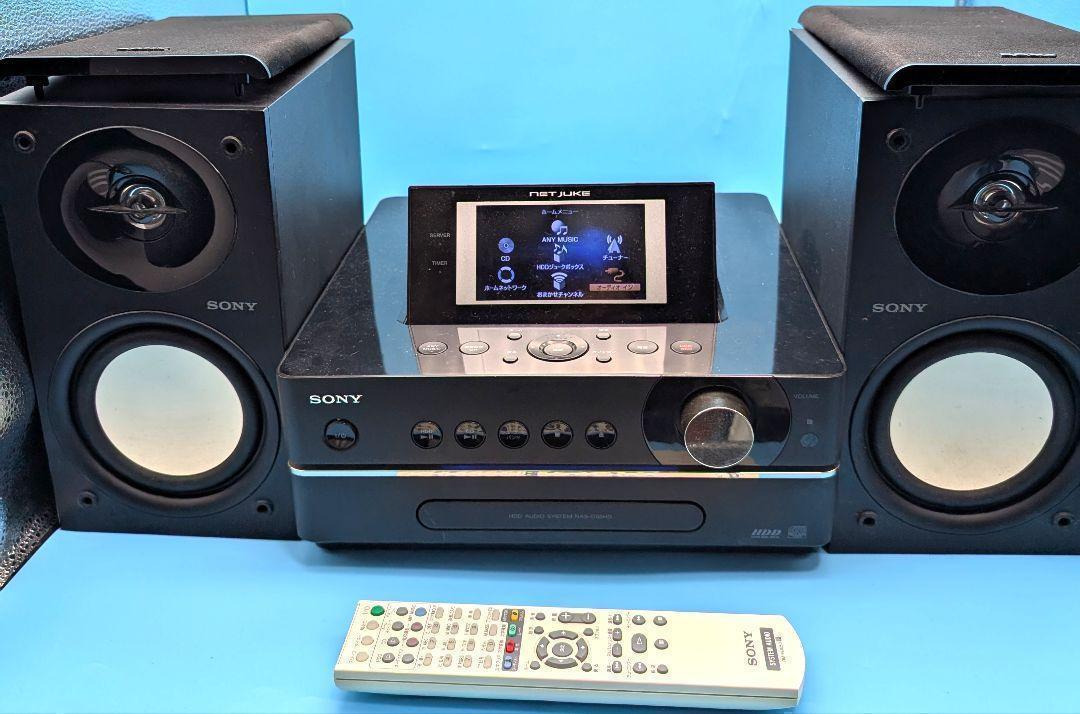 リモコン付　SONYソニー HDD搭載コンポ ネットジューク NAS-M55HD