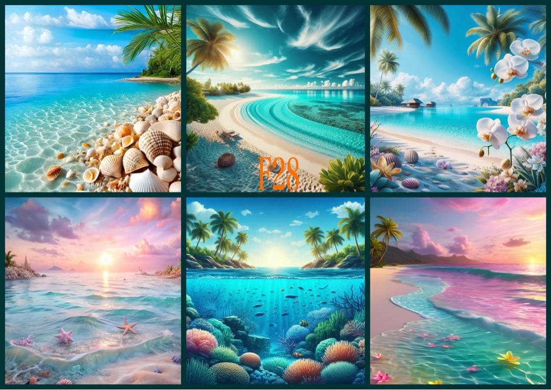 幻想的パネル生地　Ｆ２８（先着９枚）完売️