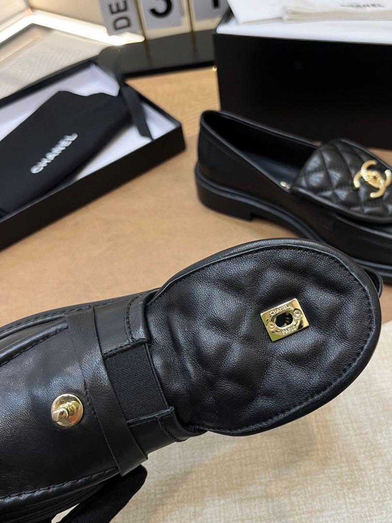 購入前コメントください CHANEL キルティングローファー