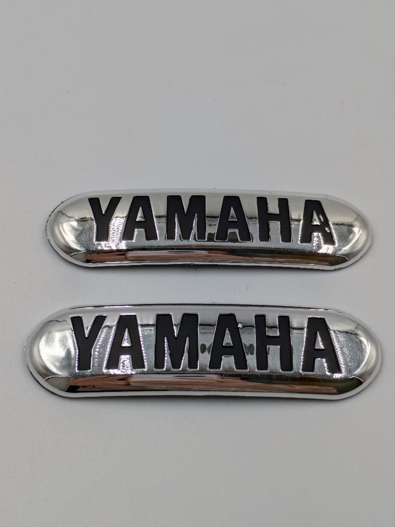 新品 ヤマハ XJ400D 純正タイプ タンク エンブレム シルバー