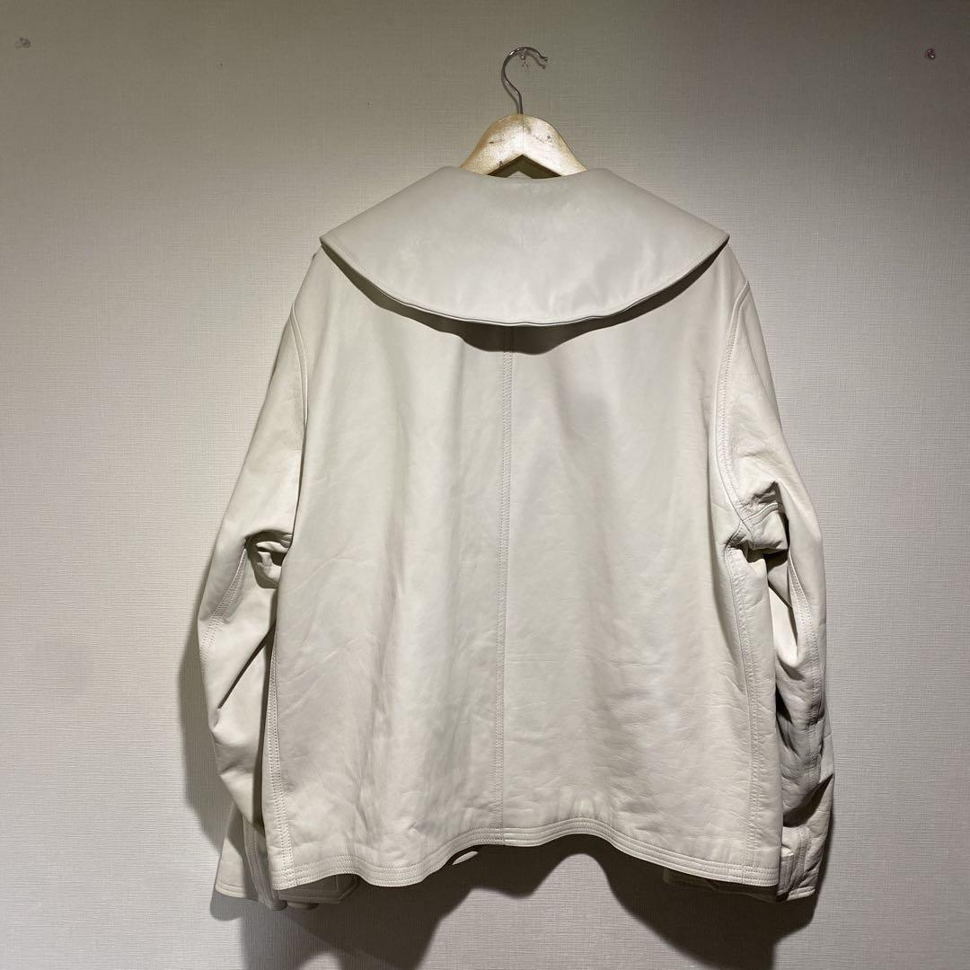 激レア!! 97AW ヨウジヤマモト蝋人形期 セーラーカラー レザージャケット