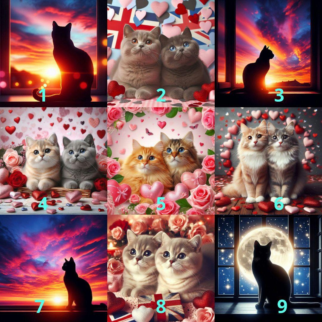 商品オーダー用　猫パネル　17cm25cm　パネル生地