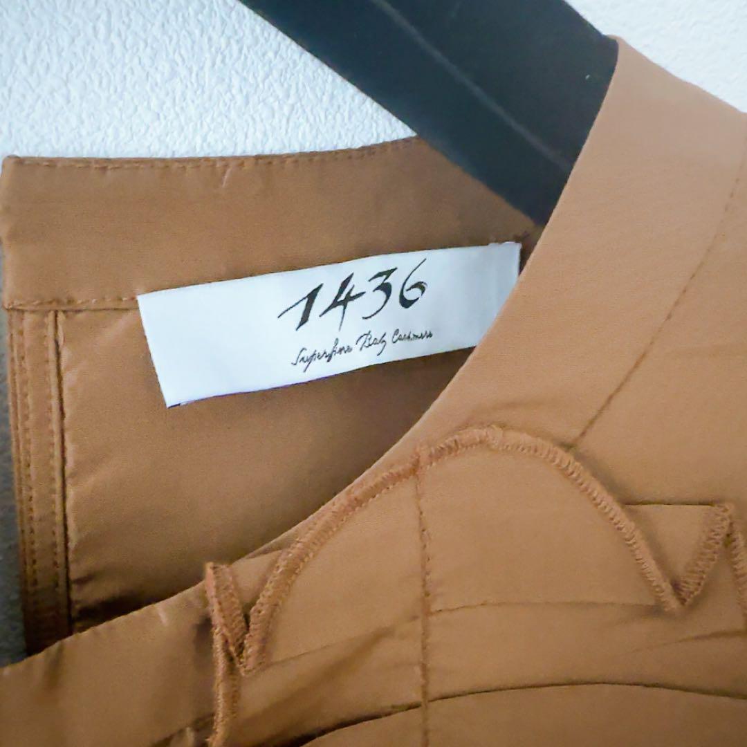 高級シルク♡ERDOS オルドス　1436 チュニックワンピース　ブロンズ　光沢
