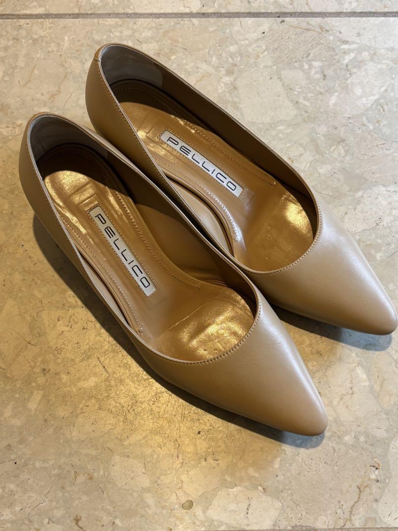 【美品✨】PELLICO ペリーコ パンプス ピンクベージュ 38