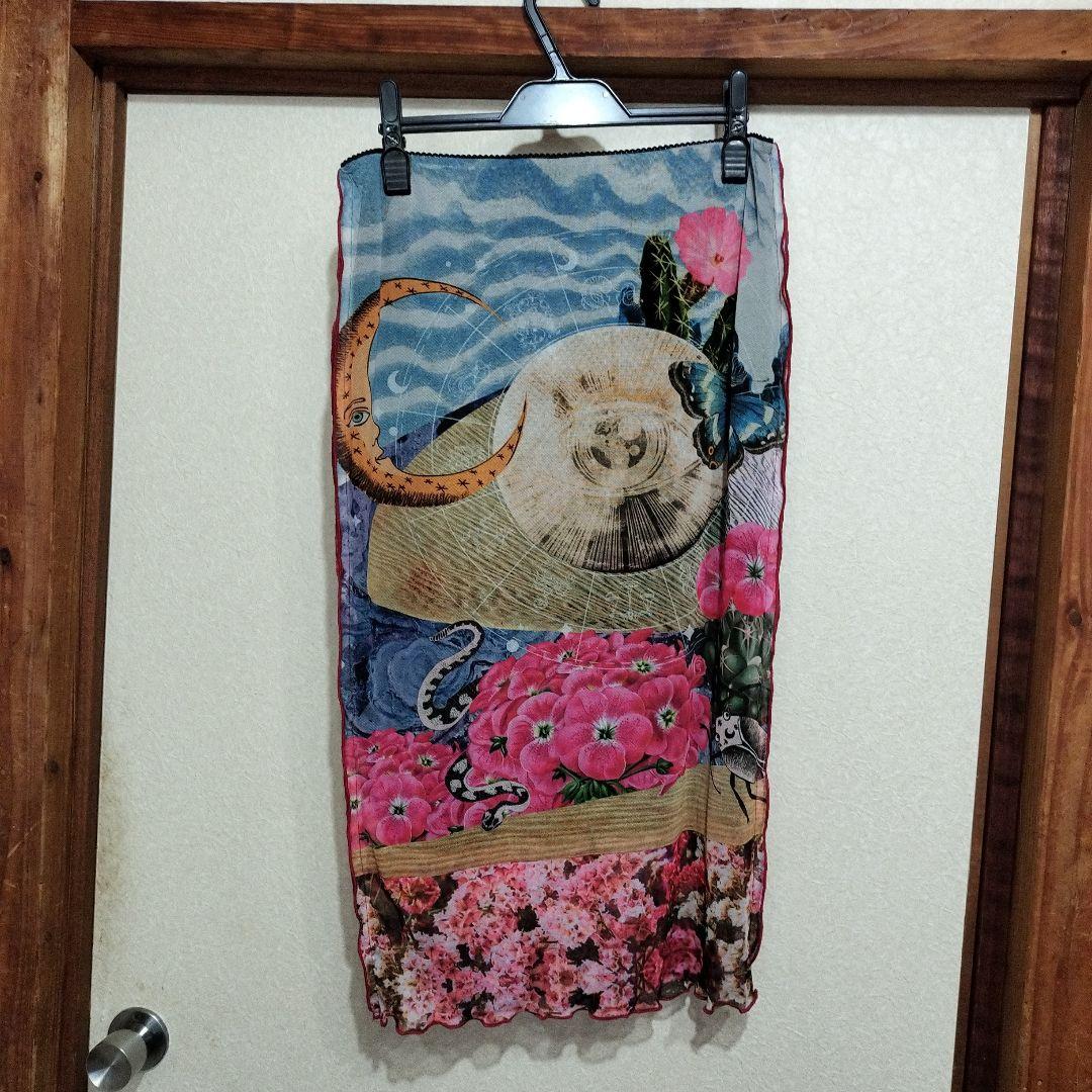 新品 タグ付き カットソー+スカートセット シースルー デシグアル 新品 タグ付き カットソー+スカートセット シースルー デシグアル