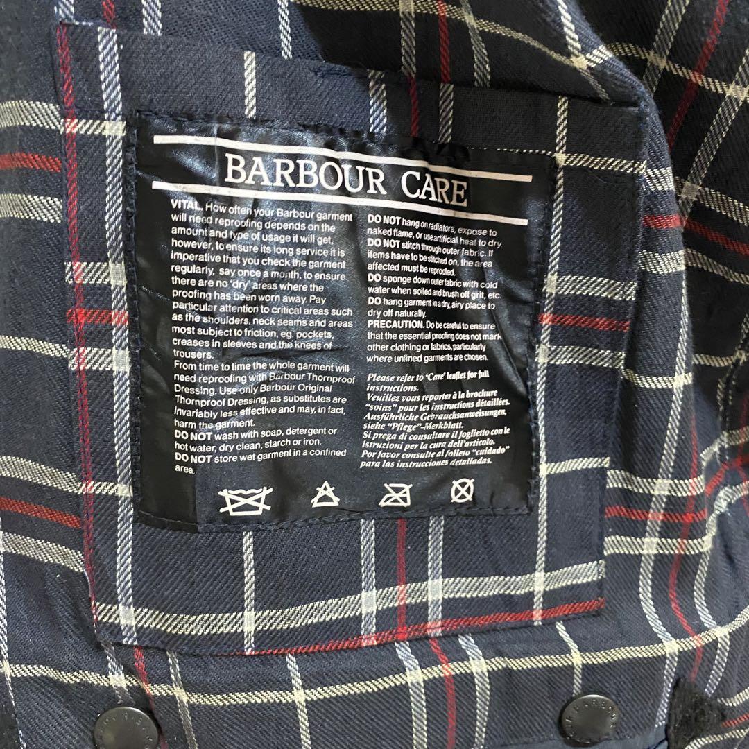 barbour border オイルドジャケット　ネイビー　36
