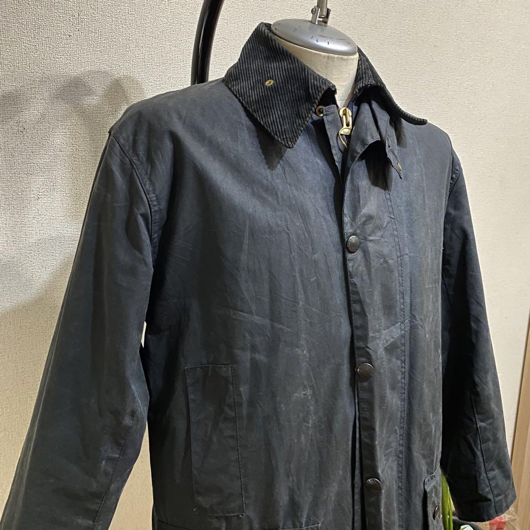 barbour border オイルドジャケット　ネイビー　36